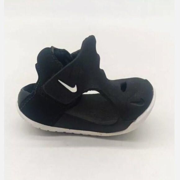 Nike Kids Sunray Protect 3 Sandals DH9465-001 Black w/ White Toddlers 2C-10C - Picture 4 of 6